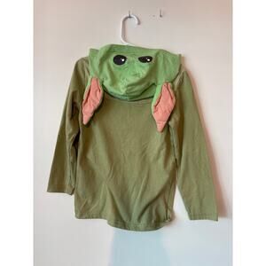 Star Wars The Mandalorian Baby Yoda Hooded T-Shirt Kids size 4